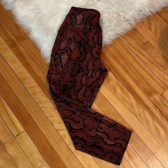 L’agence Ludivine Snakeskin Cropped Trouser Pant - Picture 11 of 11